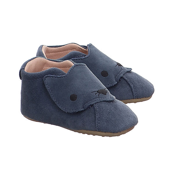 Superfit Krabbelschuhe PAPAGENO – KATZE in blau