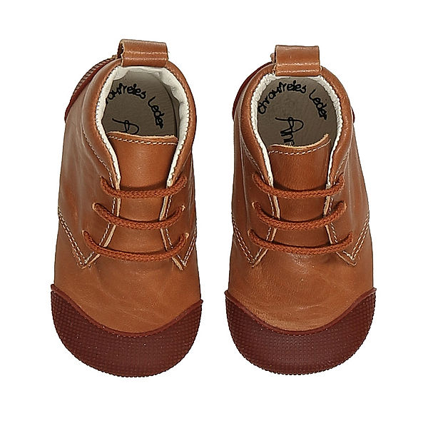 Anna und Paul® Krabbelschuhe ROBBI in cognac