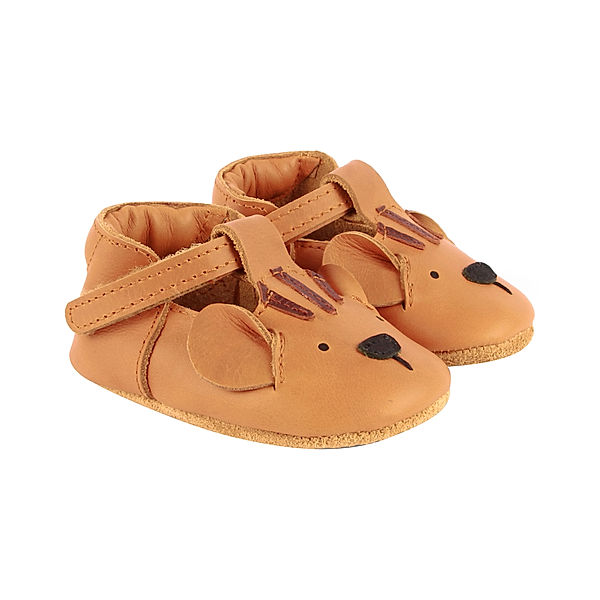 Donsje Krabbelschuhe SPARK CLASSIC - TIGER in camel