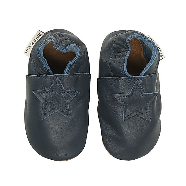 EN FANT Krabbelschuhe STAR in blau