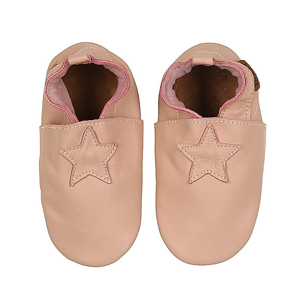 EN FANT Krabbelschuhe STAR in rosa