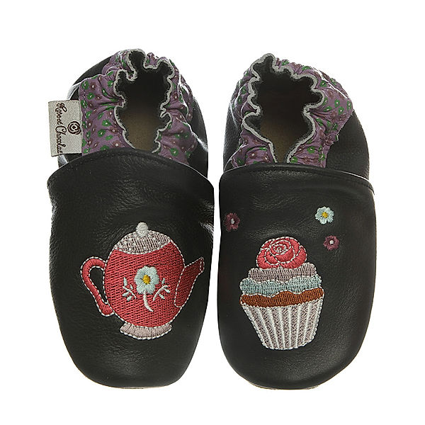 Rose et Chocolat Krabbelschuhe SWEET TEA in navy