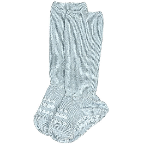 GoBabyGo Krabbelsocken NON-SLIP BAMBOO in sky blue