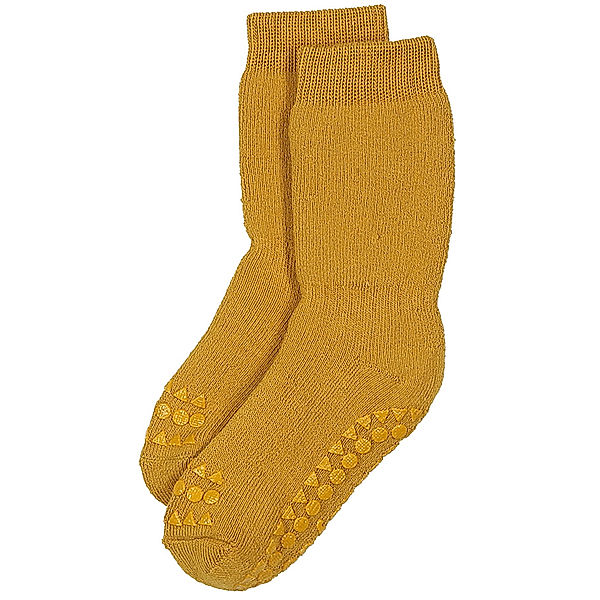 GoBabyGo Krabbelsocken NON-SLIP in senfgelb