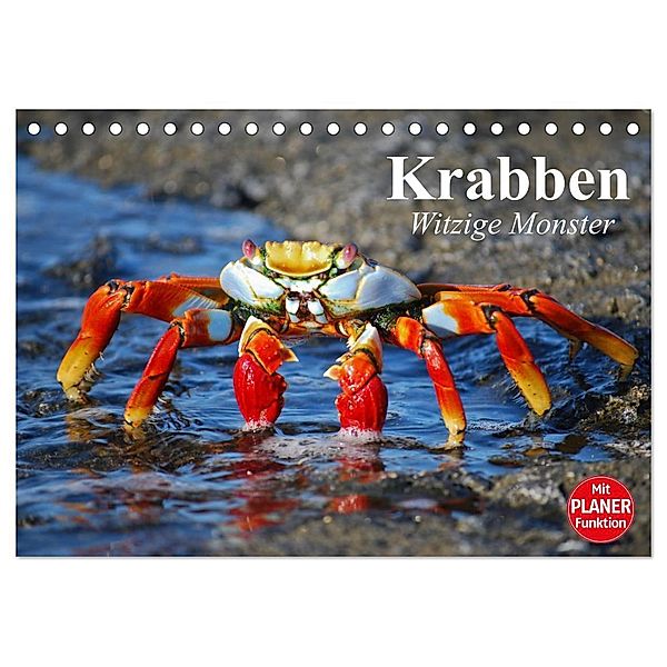 Krabben. Witzige Monster (Tischkalender 2024 DIN A5 quer), CALVENDO Monatskalender, Elisabeth Stanzer
