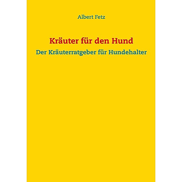 Kräuter für den Hund