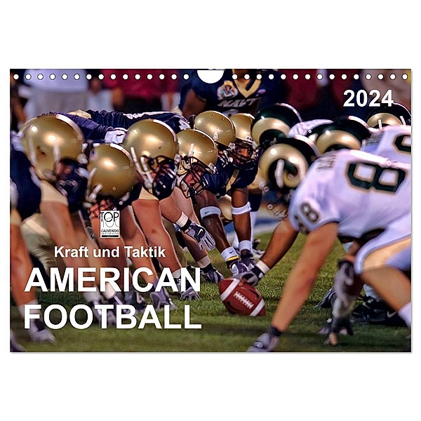 Kraft und Taktik - American Football (Wandkalender 2024 DIN A4 quer), CALVENDO Monatskalender, Peter Roder