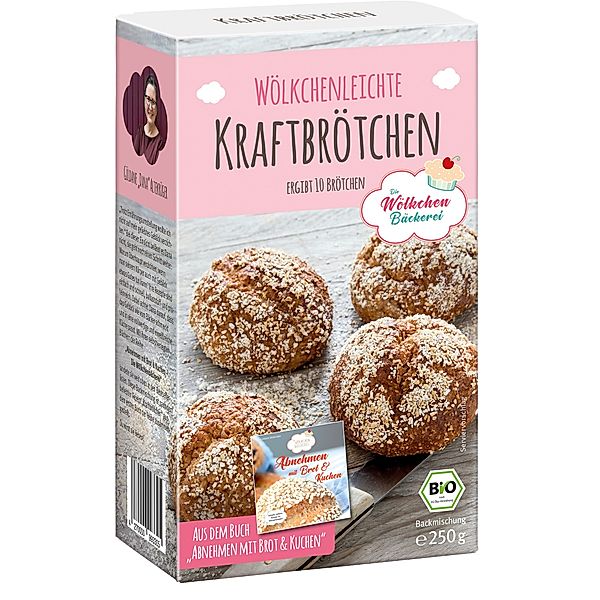 Kraftbrötchen Backmischung  Bio von Wölkchenbäckerei (250 g)