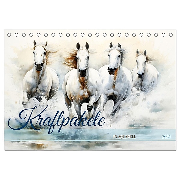 Kraftpakete in Aquarell (Tischkalender 2024 DIN A5 quer), CALVENDO Monatskalender, Calvendo, Daniela Tapper
