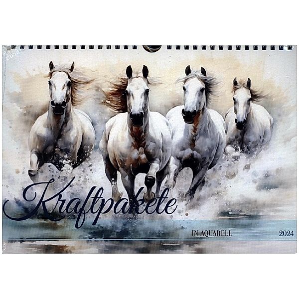 Kraftpakete in Aquarell (Wandkalender 2024 DIN A4 quer), CALVENDO Monatskalender, Calvendo, Daniela Tapper