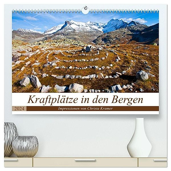 Kraftplätze in den Bergen (hochwertiger Premium Wandkalender 2024 DIN A2 quer), Kunstdruck in Hochglanz, Christa Kramer