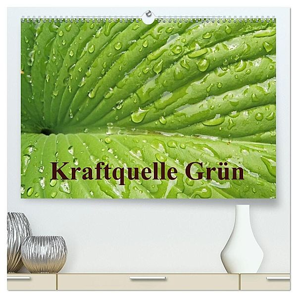 Kraftquelle Grün (hochwertiger Premium Wandkalender 2024 DIN A2 quer), Kunstdruck in Hochglanz, Ilona Andersen