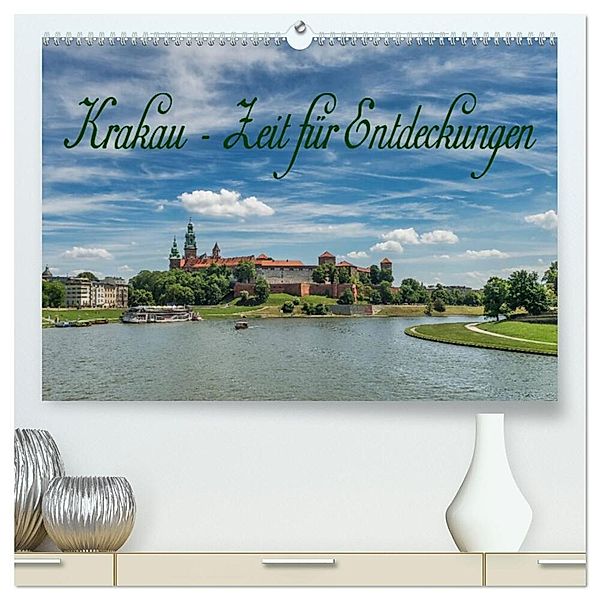 Krakau - Zeit für Entdeckungen (hochwertiger Premium Wandkalender 2025 DIN A2 quer), Kunstdruck in Hochglanz, Calvendo, Gunter Kirsch