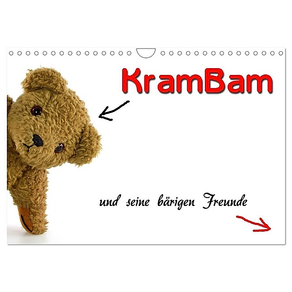 KramBam und seine bärigen Freunde (Wandkalender 2024 DIN A4 quer), CALVENDO Monatskalender, Martina Berg
