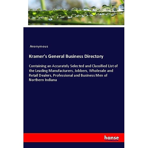 Kramer's General Business Directory, Anonym