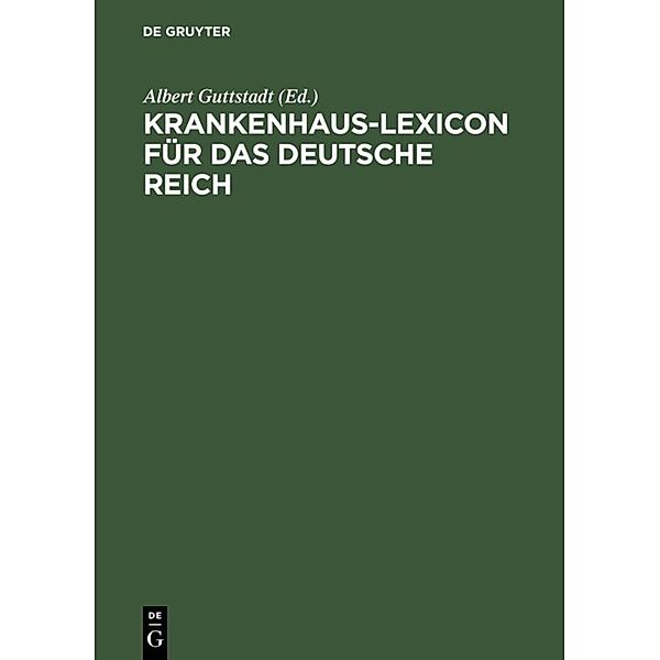 Krankenhaus-Lexicon für das Deutsche Reich