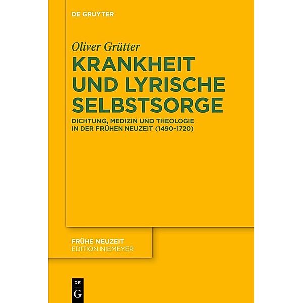 Krankheit und lyrische Selbstsorge, Oliver Grütter