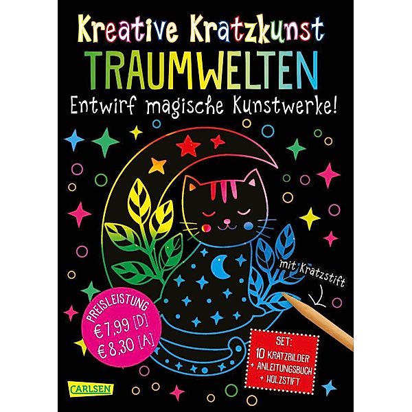 Kratzbilder für Kinder: Kreative Kratzkunst: Traumwelten