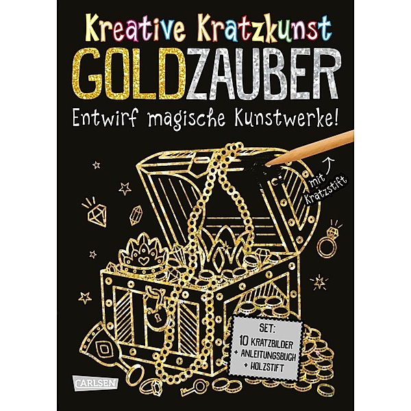 Kratzbilder für Kinder: Kreative Kratzkunst: Goldzauber, Anton Poitier