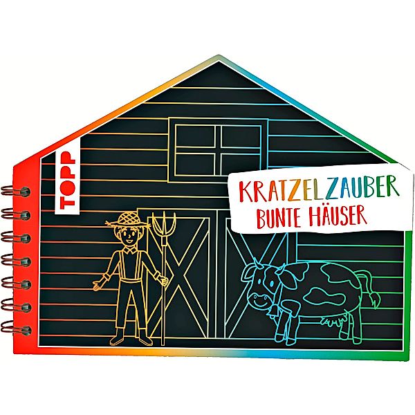 Kratzelzauber Bunte Häuser