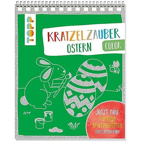 Kratzelzauber Color Ostern, m. Holzstift, frechverlag