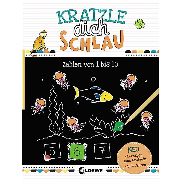 Kratzle dich schlau - Zahlen von 1 bis 10