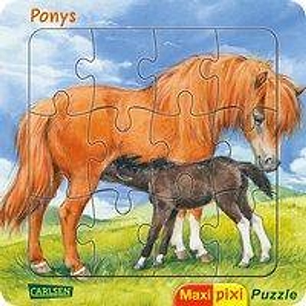 Krautmann, M: Maxi Pixi: Maxi-Pixi-Puzzle VE 5: Ponys (5 Exe, Milada Krautmann