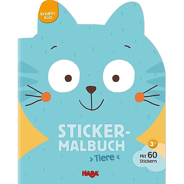 Kreativ Kids Sticker-Malbuch Tiere