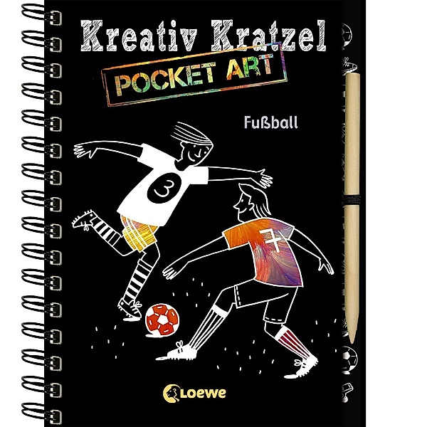 Kreativ-Kratzel Pocket Art: Fussball
