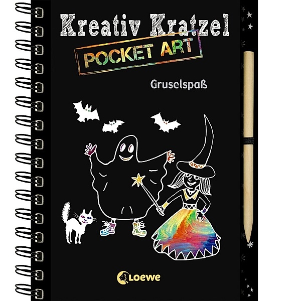 Kreativ-Kratzel Pocket Art: Gruselspass