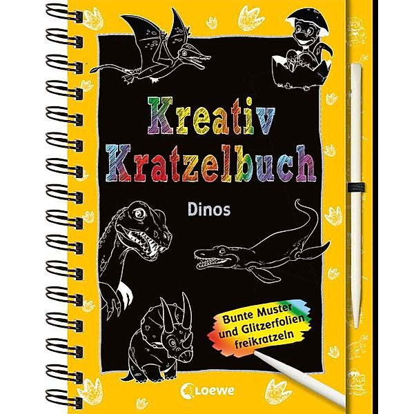 Kreativ-Kratzelbuch: Dinos