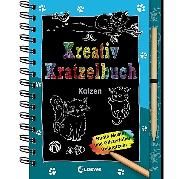 Kreativ-Kratzelbuch: Katzen