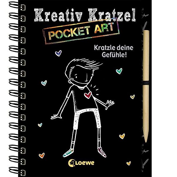 Kreativ-Kratzelbuch / Kreativ-Kratzel Pocket Art: Kratzle deine Gefühle!