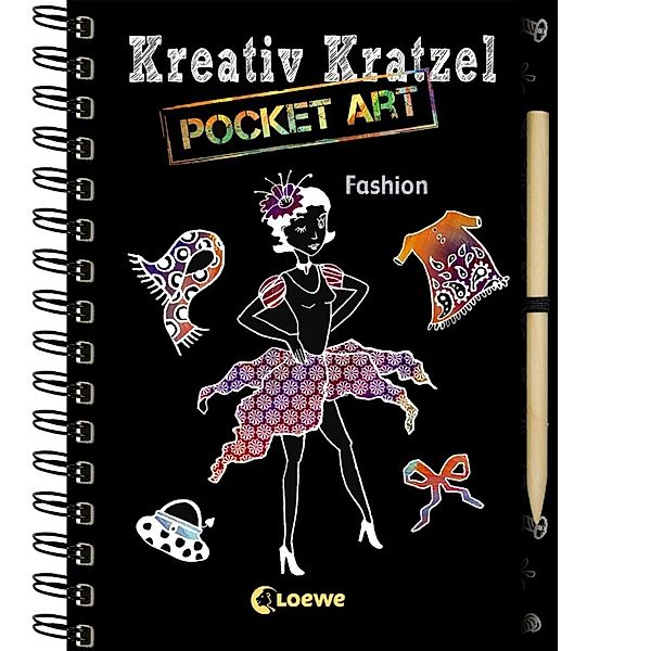 Kreativ-Kratzelbuch / Kreativ-Kratzel Pocket Art - Fashion