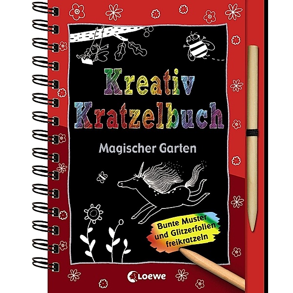 Kreativ-Kratzelbuch: Magischer Garten