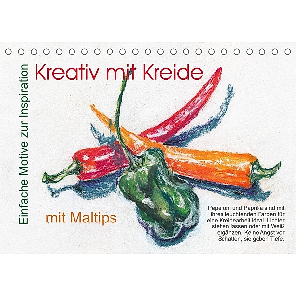 Kreativ mit Kreide (Tischkalender 2023 DIN A5 quer), Jitka Krause
