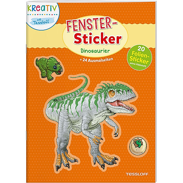 Kreativ mit Tessloff / Fenster-Sticker Dinosaurier