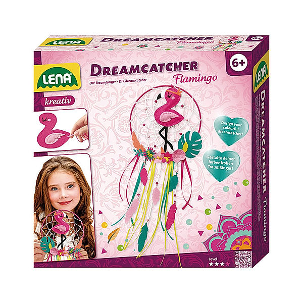 LENA® Kreativ-Set DREAMCATCHER – FLAMINGO