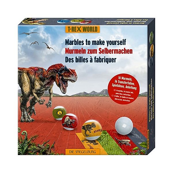 Die Spiegelburg Kreativ-Set MURMELN SELBERMACHEN - T-REX WORLD