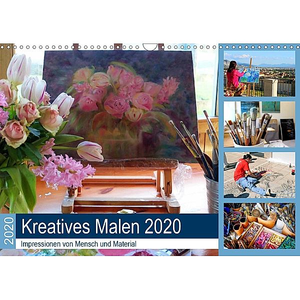 Kreatives Malen 2020. Impressionen von Mensch und Material (Wandkalender 2020 DIN A3 quer), Steffani Lehmann