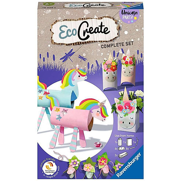 Ravensburger Verlag Kreativset ECO CREATE - UNICORN PARTY