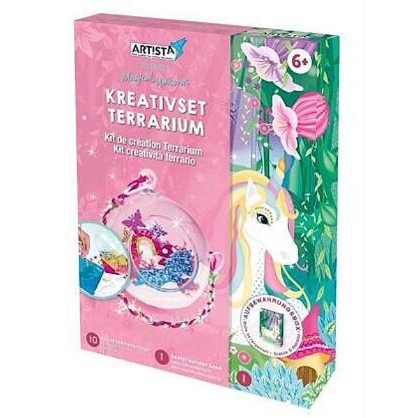 Kreativset Terrarium Einhorn