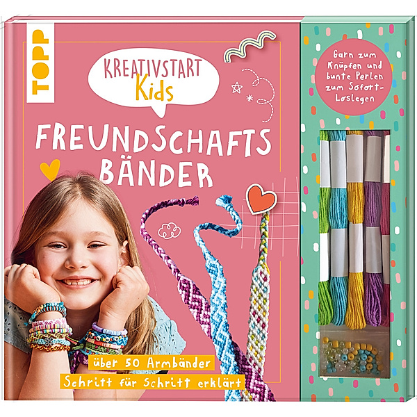 Kreativstart Kids Freundschaftsbänder. Anleitungsbuch und Material, frechverlag