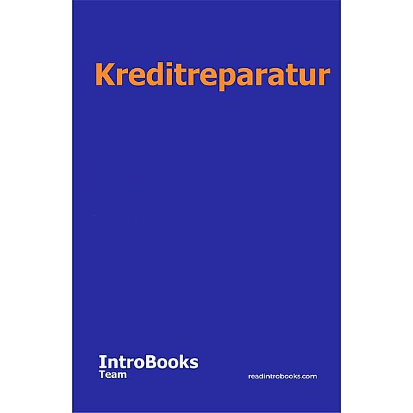 Kreditreparatur, IntroBooks Team