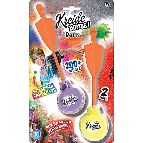 Xtrem Toys & Sports Kreide Bombe Darts im 2er-Set