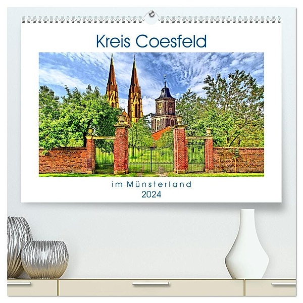 Kreis Coesfeld im Münsterland - Stadt Land Fluss (hochwertiger Premium Wandkalender 2024 DIN A2 quer), Kunstdruck in Hochglanz, Paul Michalzik