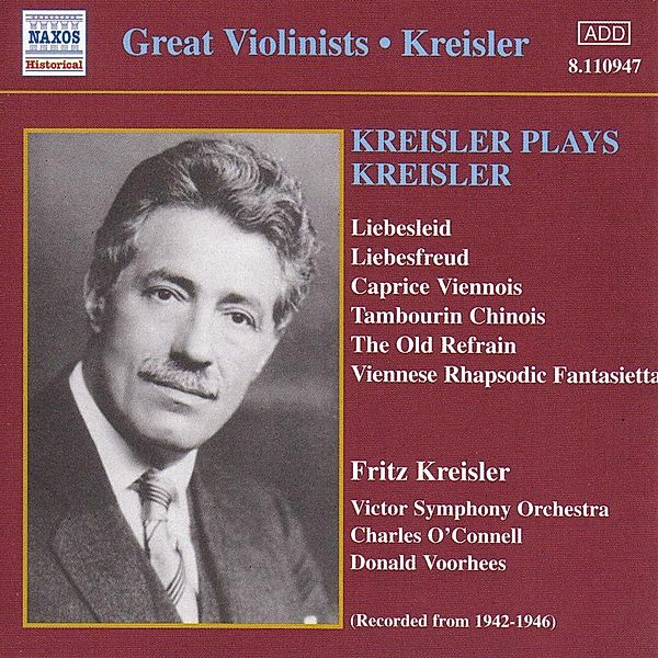 Kreisler Spielt Kreisler, Fritz Kreisler