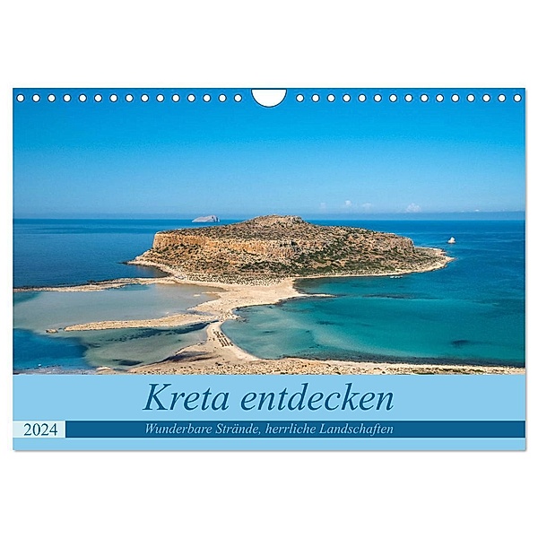 Kreta entdecken (Wandkalender 2024 DIN A4 quer), CALVENDO Monatskalender, Birgit Matejka