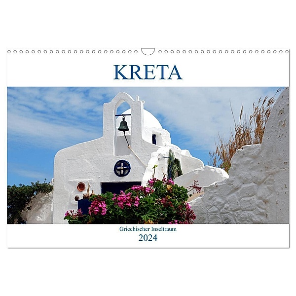 Kreta - Griechischer Inseltraum (Wandkalender 2024 DIN A3 quer), CALVENDO Monatskalender, Peter Schneider