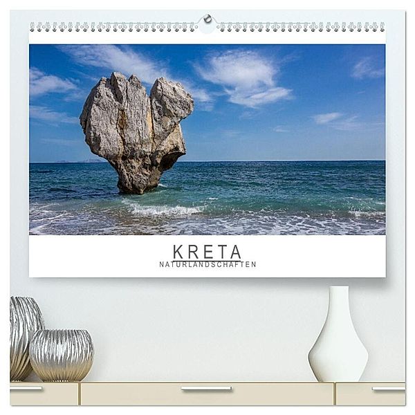 Kreta - Naturlandschaften (hochwertiger Premium Wandkalender 2024 DIN A2 quer), Kunstdruck in Hochglanz, Stephan Knödler